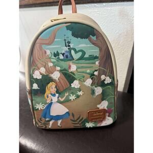 Loungefly Disney Alice in Wonderland Mini BackPack NWT Soft Tag
